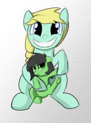 Size: 940x1269 | Tagged: safe, artist:nonnyanon, oc, oc only, oc:filly anon, earth pony, pony, drawthread, female, filly, mare, ponytail, smiling