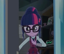 Size: 1939x1620 | Tagged: safe, imported from derpibooru, screencap, sci-twi, twilight sparkle, human, equestria girls, friendship games, clothes, crystal prep academy, crystal prep academy uniform, female, glasses, necktie, school, school uniform, schoolgirl, solo, uniform