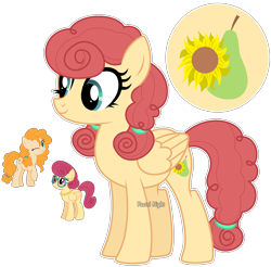 Size: 2264x2232 | Tagged: safe, artist:pastelnightyt, imported from derpibooru, pear butter, posey shy, oc, earth pony, pegasus, pony, base used, female, high res, magical lesbian spawn, mare, offspring, parent:pear butter, parent:posey shy, pegasus oc, simple background, transparent background