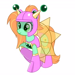 Size: 4096x4096 | Tagged: safe, artist:trackheadtherobopony, imported from derpibooru, oc, oc only, oc:goldheart, pony, robot, robot pony, armor, clothes, helmet, leotard, show accurate, simple background, skirt, solo, white background