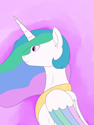 Size: 1200x1600 | Tagged: safe, artist:saintgryphonii, imported from derpibooru, princess celestia, alicorn, pony, solo