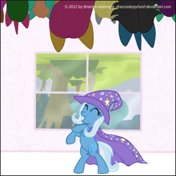 Size: 600x600 | Tagged: safe, artist:dracosderpyhoof, imported from derpibooru, trixie, unicorn, audience, female, mare, windo