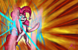 Size: 2481x1611 | Tagged: safe, artist:ybkathan, imported from derpibooru, earth pony, pony, hotblooded pinkie pie, solo