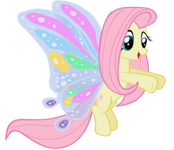 Size: 900x779 | Tagged: artist needed, safe, edit, editor:incredibubbleirishguy, imported from derpibooru, vector edit, fluttershy, pegasus, pony, butterfly wings, cute, female, flutterfly, flying, glimmer wings, mare, shyabetes, simple background, solo, transparent background, vector, wings