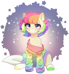 Size: 1988x2112 | Tagged: safe, alternate version, artist:avrameow, imported from derpibooru, part of a set, oc, oc only, earth pony, pony, alternate character, clothes, commission, earth pony oc, oversized clothes, simple background, solo, sweater, transparent background, ych result