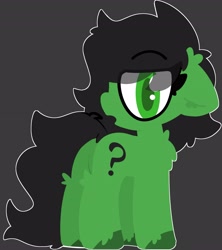 Size: 3641x4096 | Tagged: safe, artist:moonydusk, imported from derpibooru, oc, oc only, oc:filly anon, earth pony, pony, aside glance, female, filly, foal, gray background, looking at you, simple background, solo