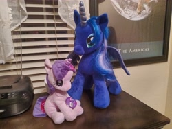 Size: 4608x3456 | Tagged: safe, imported from derpibooru, princess luna, twilight sparkle, alicorn, pony, irl, photo, plushie