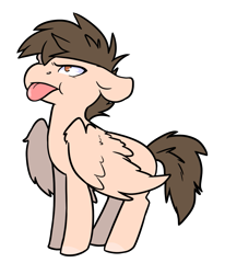 Size: 965x1171 | Tagged: safe, artist:sinclair2013, imported from derpibooru, oc, oc only, oc:sinclair, pegasus, pony, male, simple background, solo, stallion, tongue out, transparent background
