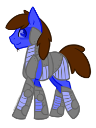 Size: 900x1200 | Tagged: safe, artist:sinclair2013, imported from derpibooru, oc, oc only, oc:stewart, earth pony, pony, armor, male, simple background, solo, stallion, transparent background