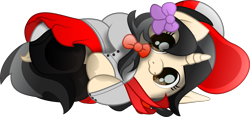 Size: 11825x5517 | Tagged: safe, artist:dematrix, artist:lincolnbrewsterfan, imported from derpibooru, oc, oc only, oc:hannifah fillysia, pony, unicorn, .svg available, :3, baseball cap, big eyes, black mane, black tail, bow, bowtie, brown eyes, button, button-up shirt, cap, clothes, commission, covering, curled up, cute, cute face, cute smile, dock, female, filly, foal, hair bow, hat, hoof heart, hoof on belly, hooves to the chest, horn, indonesia, indonesian, inkscape, knee high socks, looking at you, lying down, movie accurate, multicolored mane, multicolored tail, no base, one ear down, ponyloaf, ponytail, prone, purple, raised hoof, red, school, school uniform, shirt, shoes, side, simple background, skirt, smiling, smiling at you, socks, solo, striped mane, striped tail, submission, svg, tail, tail covering, tights, transparent background, underhoof, unicorn oc, vector, wall of tags, weapons-grade cute, ych result