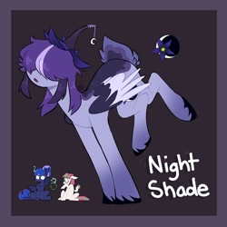 Size: 2000x2000 | Tagged: safe, artist:orionofthestars, imported from derpibooru, blossomforth, princess luna, oc, oc:night shade, alicorn, pegasus, pony, female, lesbian, magical lesbian spawn, offspring, parent:blossomforth, parent:luna, shipping, trio