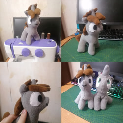 Size: 3240x3240 | Tagged: safe, artist:luckynb, imported from derpibooru, oc, oc only, oc:littlepip, pony, unicorn, fallout equestria, female, irl, mare, photo, plushie, sewing machine
