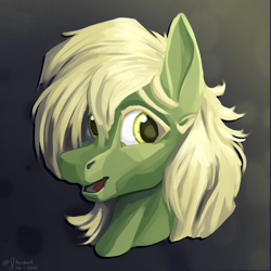 Size: 3000x3000 | Tagged: safe, artist:stardustspix, imported from derpibooru, oc, oc only, oc:murky, pegasus, pony, fallout equestria, fallout equestria: murky number seven, bust, fanfic art, lineless, male, portrait, solo, stallion