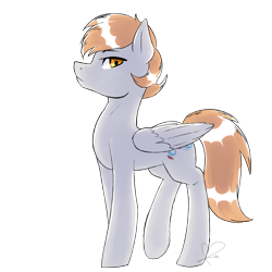 Size: 2472x2472 | Tagged: safe, artist:sweet pencil, imported from derpibooru, oc, oc only, oc:anemoia, pegasus, pony, female, simple background, solo, teenager, transparent background