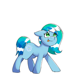 Size: 2548x2512 | Tagged: safe, artist:sweet pencil, imported from derpibooru, oc, oc only, oc:aqua, earth pony, pony, female, filly, foal, simple background, solo, transparent background