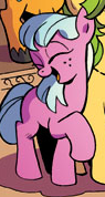 Size: 95x178 | Tagged: safe, artist:andypriceart, artist:angieness, idw, imported from derpibooru, earth pony, pony, spoiler:comic, spoiler:comicm03, background pony, berrysweet, comic, eyes closed, female, mare, smiling