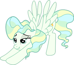 Size: 6000x5282 | Tagged: safe, artist:firlin123, imported from derpibooru, vapor trail, pegasus, pony, female, iwtcird, mare, meme, simple background, solo, spread wings, transparent background, wings