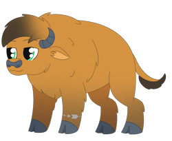 Size: 1792x1472 | Tagged: safe, artist:dyonys, imported from derpibooru, oc, oc only, oc:calm stream, buffalo, bracelet, buffalo oc, cloven hooves, jewelry, male, simple background, solo, transparent background