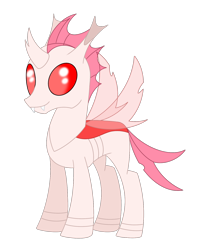 Size: 1280x1597 | Tagged: safe, artist:dyonys, imported from derpibooru, oc, oc only, oc:blanche, changeling, albino changeling, changeling oc, fangs, female, mare, simple background, solo, transparent background