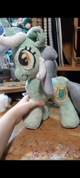 Size: 720x1600 | Tagged: safe, imported from derpibooru, lyra heartstrings, human, pony, unicorn, irl, irl human, photo, plushie