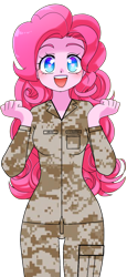 Size: 600x1300 | Tagged: safe, artist:edy_january, artist:zakro, imported from derpibooru, pinkie pie, human, equestria girls, equestria girls series, base, base used, breasts, busty pinkie pie, cheerful, clothes, female, free to use, link in description, marine, marines, military, military uniform, simple background, small breasts, soldier, solo, transparent background, uniform, united states, usmc