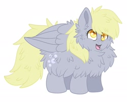 Size: 2239x1796 | Tagged: safe, artist:yourpennypal, imported from derpibooru, derpy hooves, pegasus, pony, female, fluffy, simple background, solo, white background