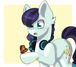 Size: 2500x2200 | Tagged: safe, artist:yourpennypal, imported from derpibooru, coloratura, butterfly, earth pony, pony, female, solo