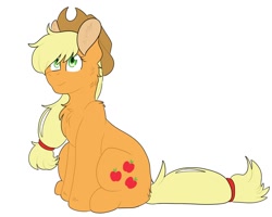 Size: 1500x1200 | Tagged: safe, artist:yourpennypal, imported from derpibooru, applejack, earth pony, pony, female, simple background, solo, white background