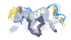 Size: 1152x648 | Tagged: safe, artist:futuredustfuturerust, imported from derpibooru, pillow talk (g1), earth pony, pony, g1, simple background, solo, transparent background