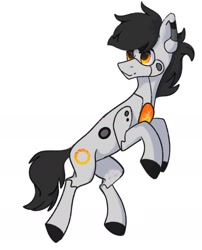 Size: 1232x1524 | Tagged: safe, artist:lambydwight, imported from derpibooru, oc, oc only, oc:expi, earth pony, colored sketch, portal, simple background, white background