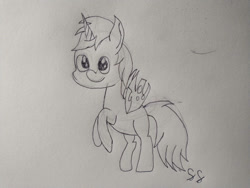Size: 1032x774 | Tagged: safe, artist:script singer, imported from derpibooru, alicorn, changeling, pegasus, unicorn, male, paper, solo, traditional art