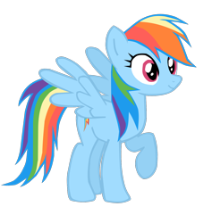 Size: 1280x1350 | Tagged: safe, artist:benpictures1, imported from ponybooru, rainbow dash, pegasus, pony, power ponies (episode), cute, dashabetes, female, inkscape, mare, raised hoof, raised leg, simple background, solo, transparent background, vector