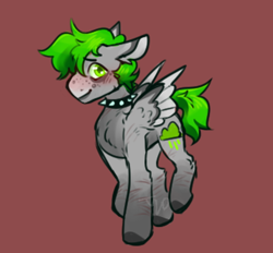 Size: 712x661 | Tagged: safe, artist:tyotheartist1, imported from derpibooru, oc, oc only, pegasus, pony, male, pegasus oc, ponysona, scar, self harm, self harm scars, solo, stallion