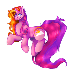 Size: 894x894 | Tagged: safe, artist:snovvicle, imported from derpibooru, rainbow flash, unicorn, female, mare, simple background, solo, transparent background