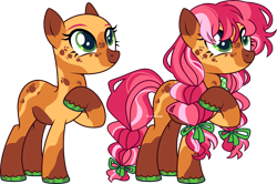 Size: 3424x2280 | Tagged: safe, artist:kurosawakuro, imported from derpibooru, oc, oc only, earth pony, pony, bald, base used, female, mare, offspring, parent:big macintosh, parent:fluttershy, parents:fluttermac, simple background, solo, transparent background