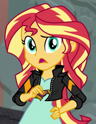 Size: 531x684 | Tagged: safe, imported from derpibooru, screencap, sunset shimmer, human, equestria girls, movie magic, spoiler:eqg specials, cropped, solo