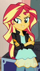 Size: 368x658 | Tagged: safe, imported from derpibooru, screencap, sunset shimmer, human, equestria girls, movie magic, spoiler:eqg specials, cropped, solo