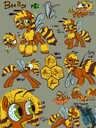 Size: 3000x4000 | Tagged: safe, artist:ja0822ck, imported from derpibooru, queen chrysalis, oc, bee, bee pony, bug pony, insect, original species, pony, wasp, wasp pony, flower, food, honey, pollen, ponified, world bug pony council