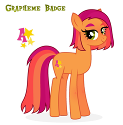 Size: 1600x1624 | Tagged: safe, artist:kabuvee, imported from derpibooru, oc, oc only, oc:grapheme badge, earth pony, pony, earth pony oc, female, mare, simple background, solo, transparent background