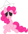 Size: 642x762 | Tagged: safe, artist:aprilfools, pinkie pie, earth pony, pony, /bale/, clothes, eyepatch, female, hat, mare, sitting, solo, tongue out