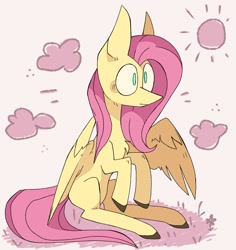 Size: 2017x2139 | Tagged: safe, artist:volchok, imported from derpibooru, fluttershy, pegasus, pony, female, high res, mare, solo