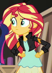 Size: 430x599 | Tagged: safe, imported from derpibooru, screencap, sci-twi, sunset shimmer, twilight sparkle, human, equestria girls, movie magic, spoiler:eqg specials, cropped