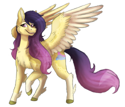 Size: 1615x1383 | Tagged: safe, artist:leafywolf, imported from derpibooru, oc, oc only, pegasus, pony, chest fluff, female, mare, pegasus oc, raised hoof, simple background, smiling, solo, transparent background, wings