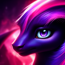 Size: 512x512 | Tagged: safe, imported from derpibooru, twilight sparkle, dragon, ai content, ai generated, dragoness, dragonified, female, generator:stable diffusion, race swap, species swap