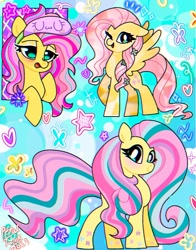 Size: 1074x1368 | Tagged: safe, artist:petaltwinkle, imported from derpibooru, fluttershy, pegasus, pony, heart, one eye closed, rainbow power, smiling, solo, spread wings, standing, wings, wink