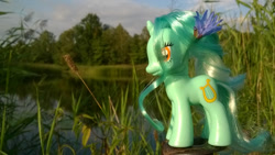 Size: 1192x670 | Tagged: safe, artist:mgrdash, imported from derpibooru, lyra heartstrings, pony, unicorn, figure, irl, photo, ponies in real life