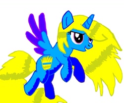 Size: 1280x1067 | Tagged: safe, imported from derpibooru, oc, oc only, oc:smooth haze, alicorn, pony, 1000 hours in ms paint, alicorn oc, base used, horn, simple background, solo, white background, wings