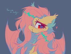 Size: 2100x1600 | Tagged: safe, artist:mirtash, imported from derpibooru, fluttershy, bat pony, pony, bat ponified, blood, flutterbat, race swap, solo