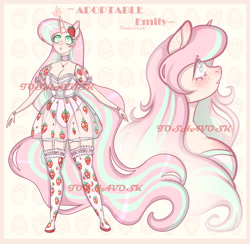 Size: 1280x1249 | Tagged: safe, artist:toshavosk, imported from derpibooru, oc, oc only, anthro, unicorn, breasts, bust, cleavage, clothes, dress, female, horn, see-through, see-through skirt, skirt, unicorn oc