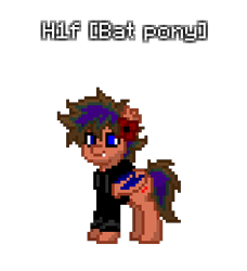 Size: 328x360 | Tagged: safe, imported from derpibooru, oc, oc only, oc:h1f [bat], pony, pony town, simple background, solo, transparent background